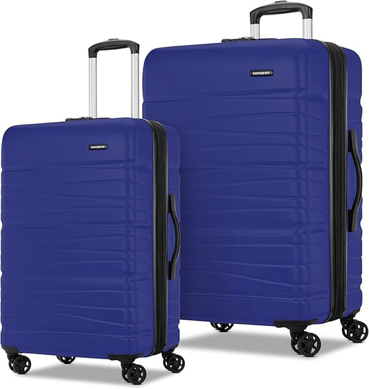 Samsonite Evolve SE Hardside Expandable Luggage with Spinners | Saphir Blue | 2PC SET (Carry-on/Large)