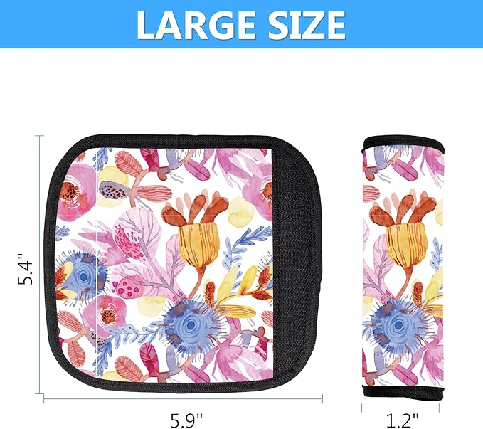 Luggage Handle Wrap 3Pcs Suitcase Identifier - Bogg Bag Strap Wrap Cover, Easy Identification Bright Neoprene Marker Sleeve Grips Comfort Travel Accessories for Airport (Y14)