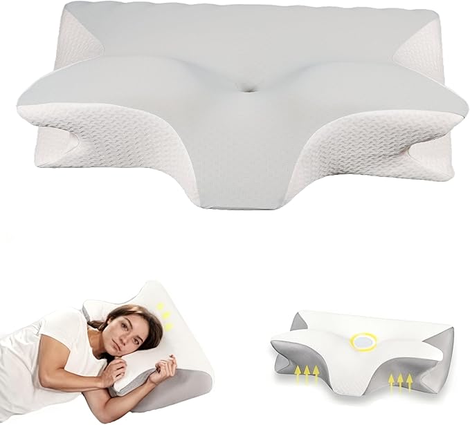 Neckhaven Pillow, Cervical Neck Pillow, Dreamers Relief Pillow for Pain Relief & Sleeping, Ergonomic Contour for Side Sleepers, Necks and Shoulder Support
