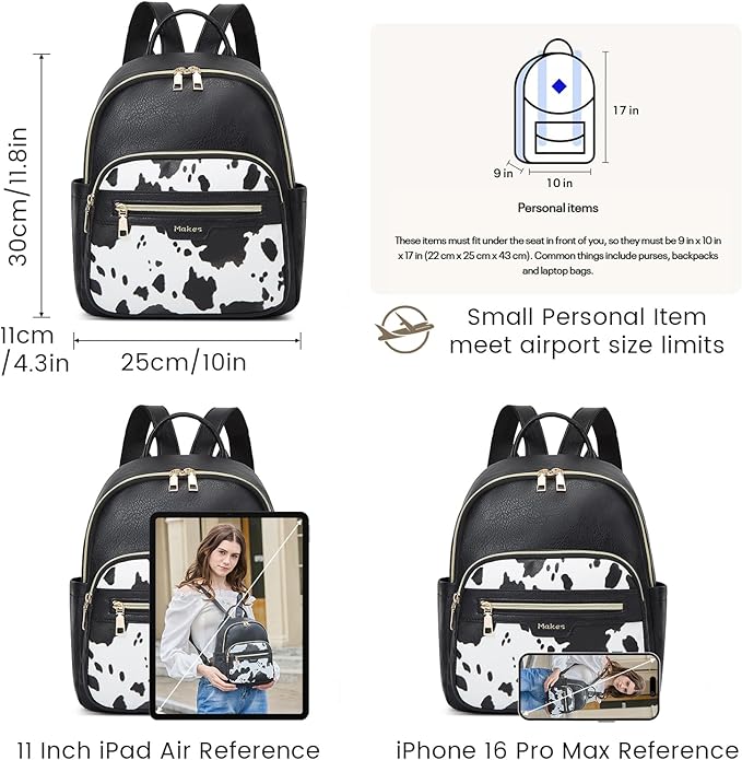 Makes Mini Backpack for Women, Stylish Daypack Purse Handbag Small Casual Daily Travel Bag, Lady Girls Gifts for Work