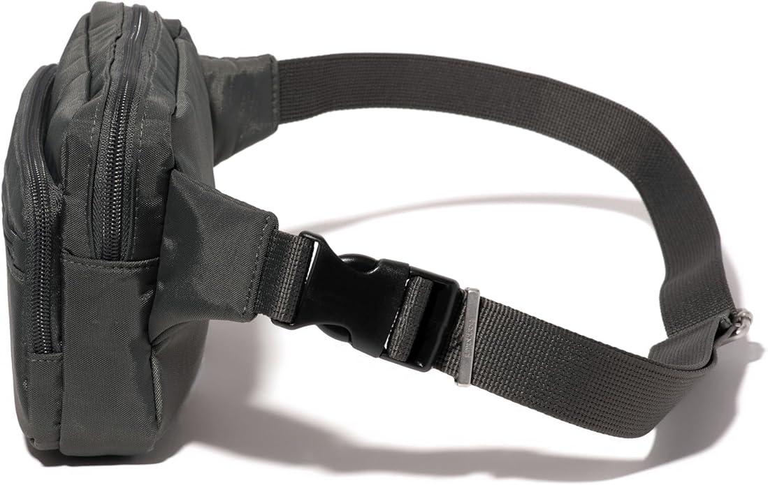 Baggallini Securtex Anti-theft Belt Bag 8.8"x5.5" Crossbody Fanny Pack for Women RFID Wallet Locking Zipper Travel Purse