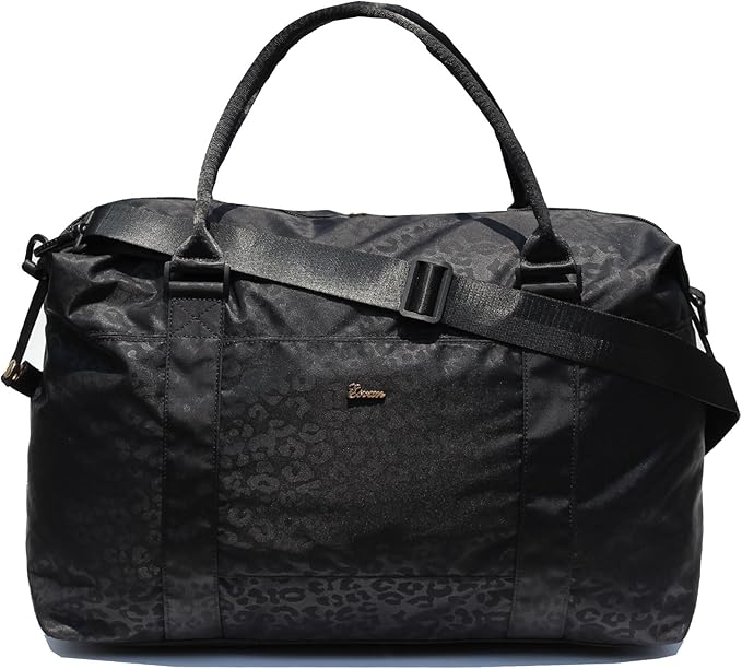 ESVAN Travel Tote Duffel Gym Bag,Weekender Overnight Carry-on Tote Crossbody Bag with Wet Pocket and Trolley Sleeve Upgraded