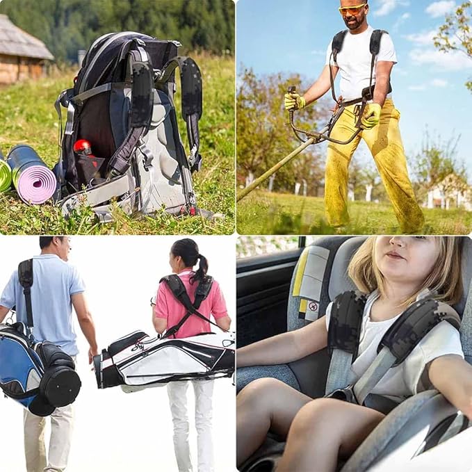 ZINZ 2-Pack Universal Shoulder Pad with Ultra thick Cushion for Bag Luggage Bag Crossbody, Plus Long & Anti-Slip & Breathable,Camouflage gray-2pack