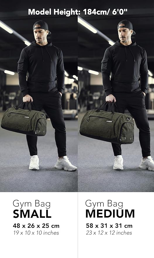 Fitgriff® Gym Bag for Men & Women with Shoe & Wet Compartment - Duffle Bag for Travel, Sports, Fitness & Workout