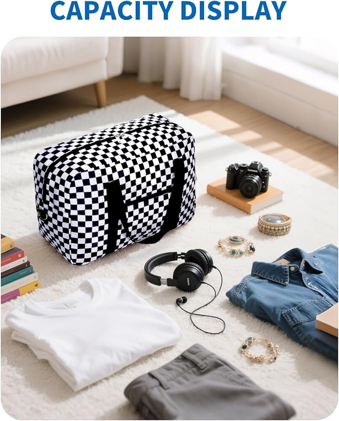 For Spirit Airlines Personal Item Bag 18x14x8 Foldable Travel Duffel Bag Tote Carry on Luggage Duffle Overnight for Women and Men