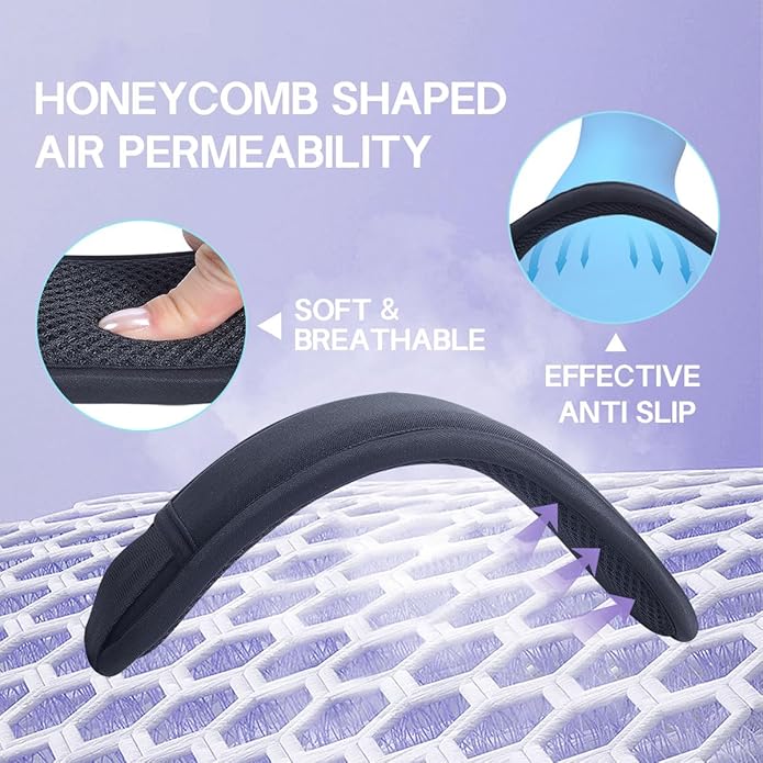 60 Inch Shoulder Strap with Removable Ultra-Thick Pad，Adjustable Buckles and Metal Hooks