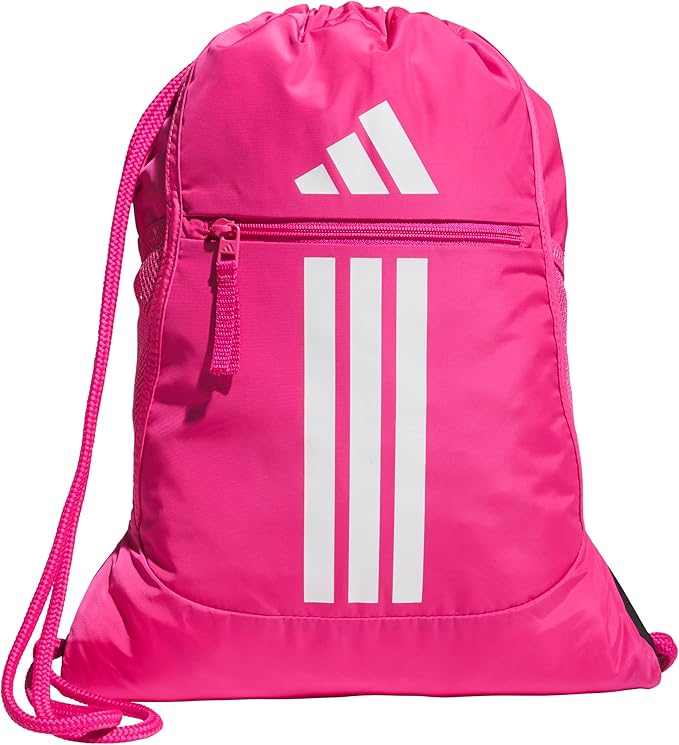 adidas Alliance Sackpack – Drawstring Backpack for Sports, Small Gym Bag