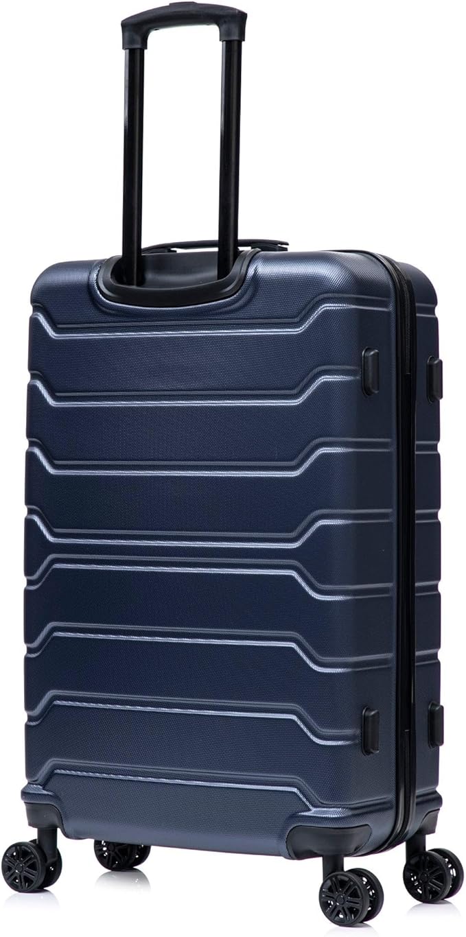 InUSA TREND Luggage with Spinner Wheels | Durable Lightweight Hardside Suitcase, Travel Sets with Handle and Trolley | (20in, 24in, 28in, 32in) 4 Piece Set | Blue