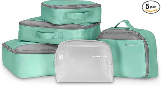 Traveler's Choice Cloverland Packing Cubes, 5-Piece Set, Mint