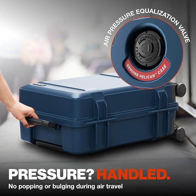 Pelican ATX Luggage - Hardside Carry On Luggage with Wheels - 22 Inch Carry On Bag - Airline Approved (Indigo)