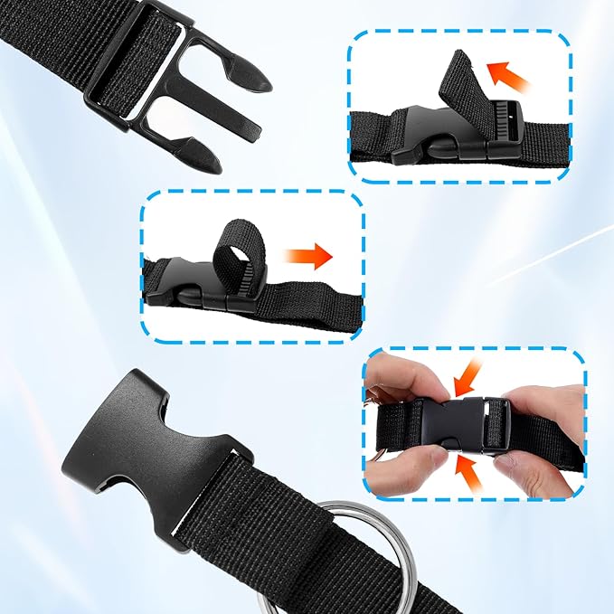 2 Pcs Add a Bag Strap for Suitcase Adjustable Suitcase Belt Jacket Holder Jacket Gripper Travel Belt Add Bag Handbag Clip Travel Accessories for Connecting Your Luggage Jacket (Black)