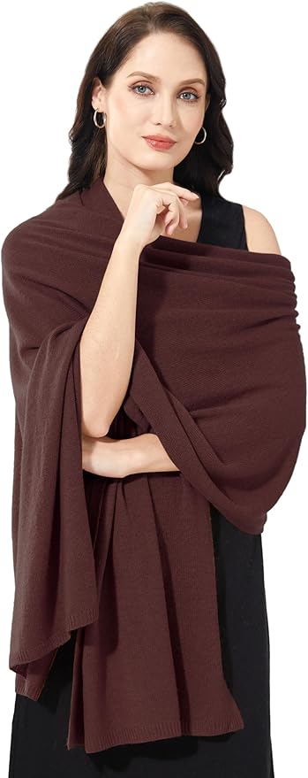 Soft Cashmere Blend Wrap Chic Scarf Stole for Women Wayfarer Travel Extra Large 87"x28"