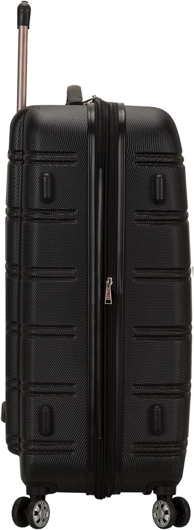 Rockland Melbourne Hardside Expandable Spinner Wheel Luggage, Black, 2 Piece (20"/28")