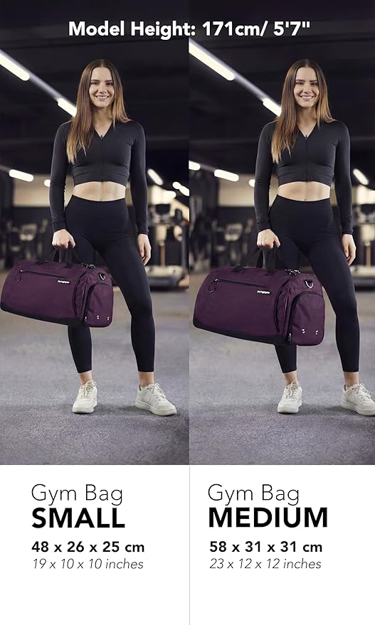 Fitgriff® Gym Bag for Men & Women with Shoe & Wet Compartment - Duffle Bag for Travel, Sports, Fitness & Workout