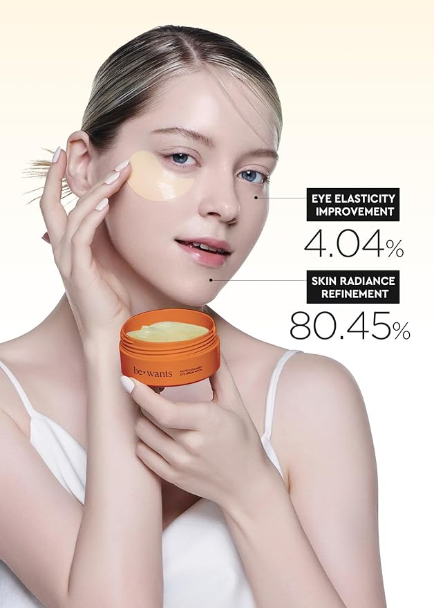 bewants Deep Toning Glutathione Eye Serum Patch | Korean Retinol and Caffeine Eye Patches | Advanced Glutathione Skincare Gel Patch | 60 Undereye Mask Patches
