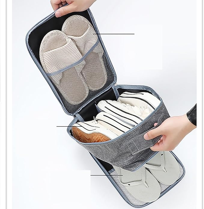 Shoe Bags - Portable Waterproof Organizer, Holds 3-4 Pairs, Travel Essentials