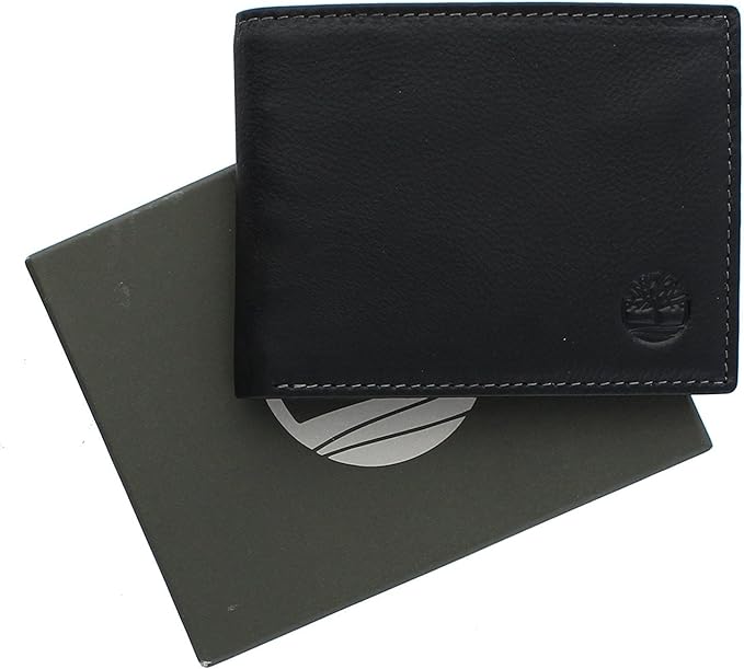 Timberland Men's Wellington Leather Rfid Bifold Commuter Security Wallet