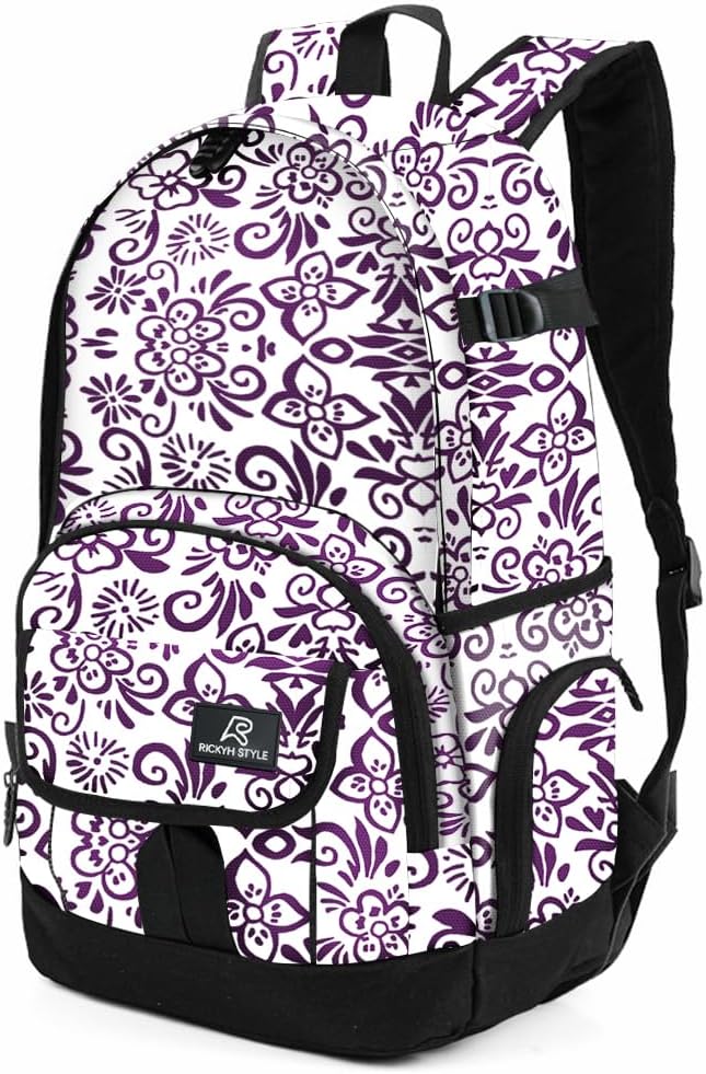 rickyh style School Backpack Travel Bag for Men & Women Lightweight College Back Pack with Laptop Compartmen