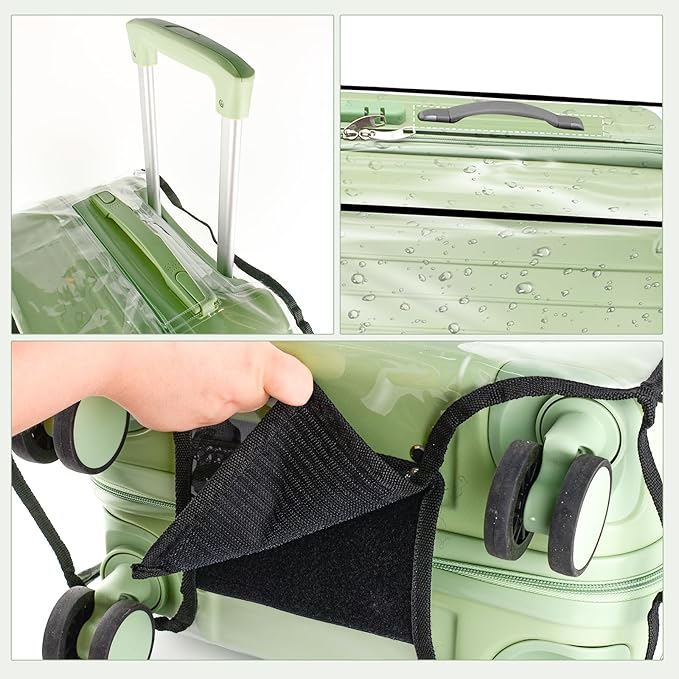 Thicken Clear Luggage Cover Protector, 22" PVC Luggage Covers for Suitcase Waterproof Dustproof Anti-scratch Travel Suitcase Covers Case for Wheeled Luggage