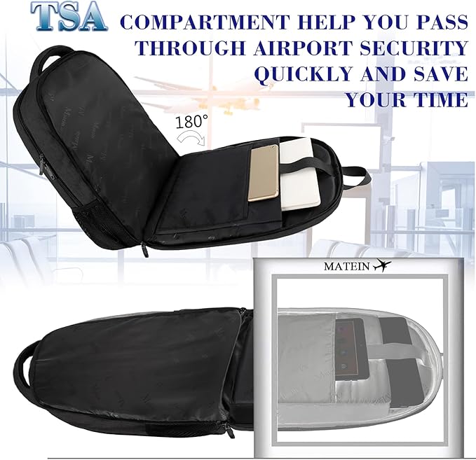 MATEIN Extra Large Backpack, 17 Inch Travel Laptop Backpack, Anti Theft TSA Friendly Business Work College Computer Backpack for Men Women, Black