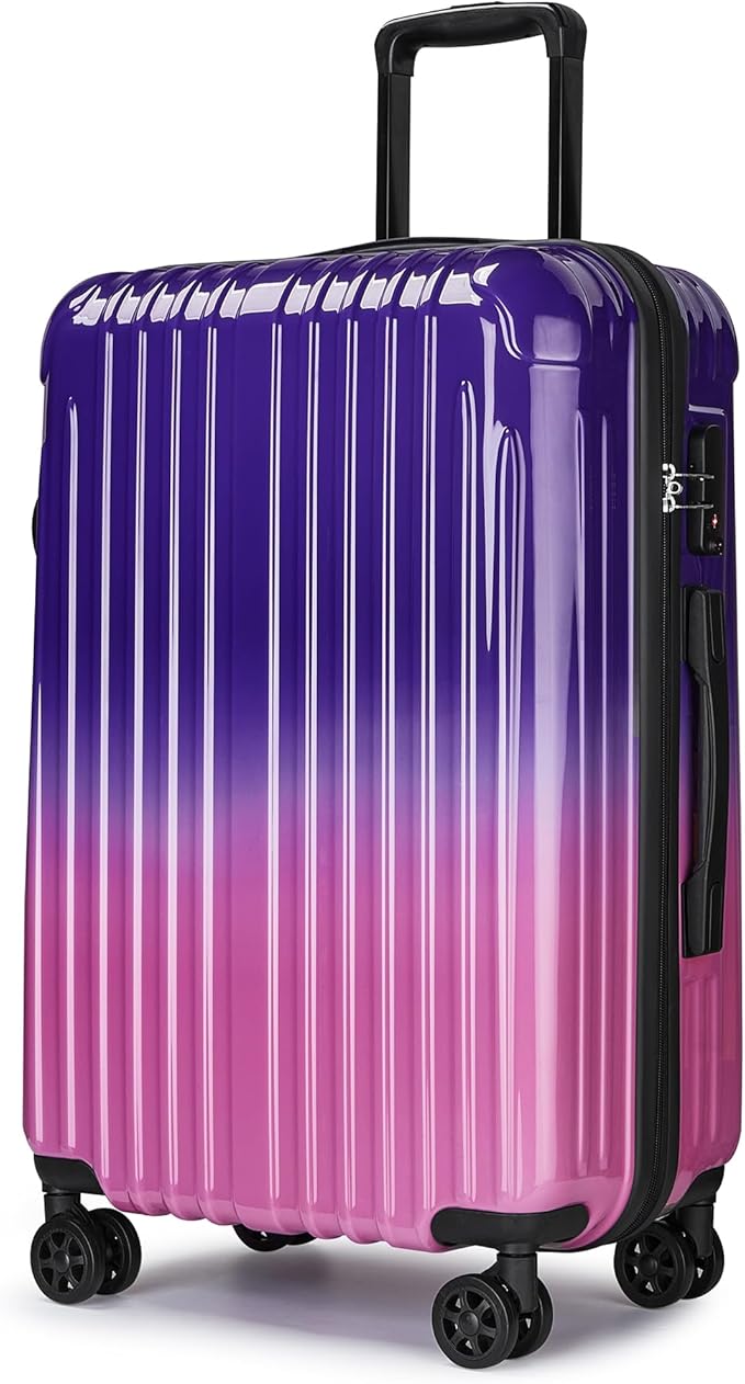 27 inch Luggage - Airline Approved Suitcases with Spinner Wheels, Built-In TSA Lock，Hard Shell Expandable Suitcases