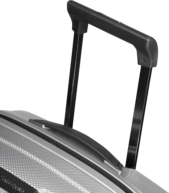 Samsonite Proxis Global Carry-On Hardside Luggage with Dual Spinner Wheels, Airline Approved - Innovative Roxkin™ Lightweight Shell With Ultimate Durability- TSA Lock, Telescopic Handle - Silver