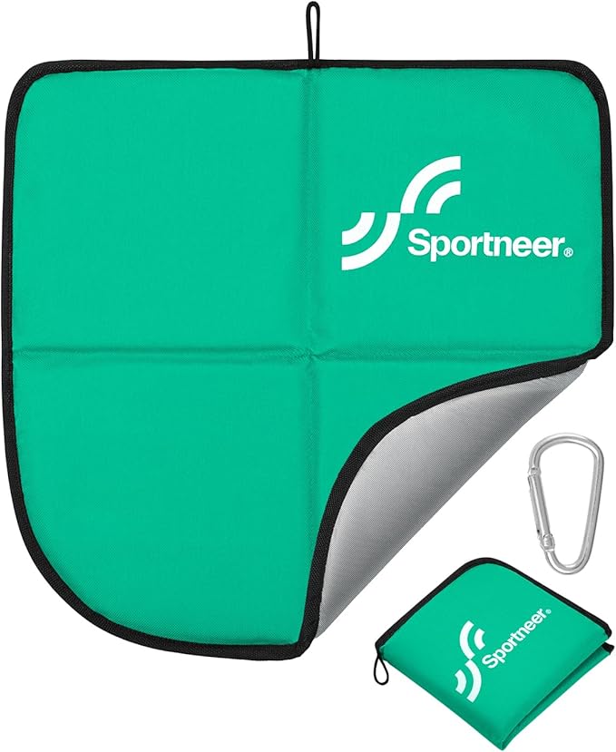 Sportneer Sitting Pad: Lightweight Waterproof Folding Seat Pad for Backpacking, 15.75'' x 15.75'' Portable Camping Seat Mat for Hiking, Picnics Beach & Outdoor Use, 0.13lbs
