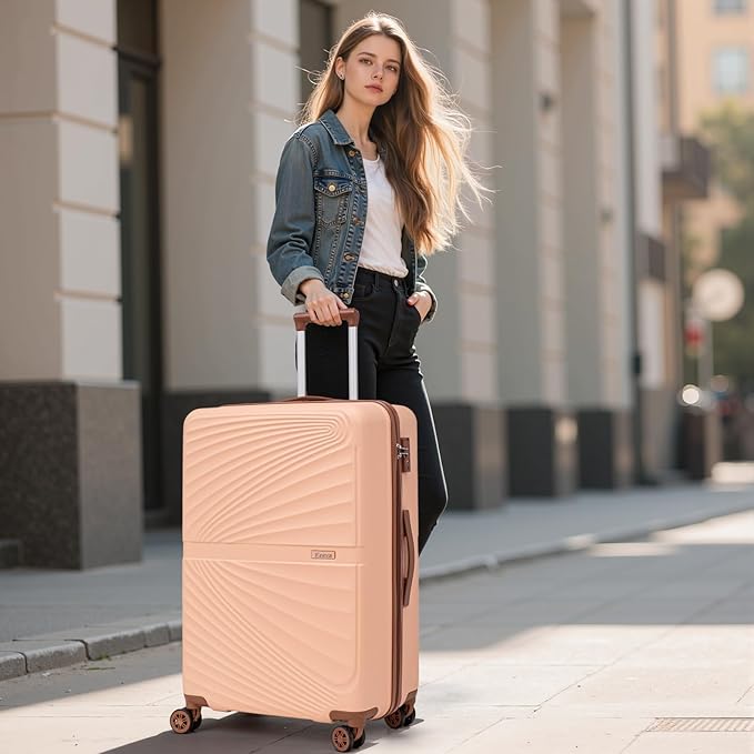 Luggage Sets 5 Piece, Suitcases with Wheels, ABS Hard Case Luggage with TSA Lock Spinner Wheels, Carry On Luggage Set (20/24/28 inch)