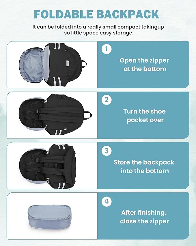 Gym Backpack for Women Men, Lightweight Gym Bag with Shoe Compartment, Water Resistant Sports Backpack with Wet Pocket, Large Capacity Cheer Backpacks for Girls, Black