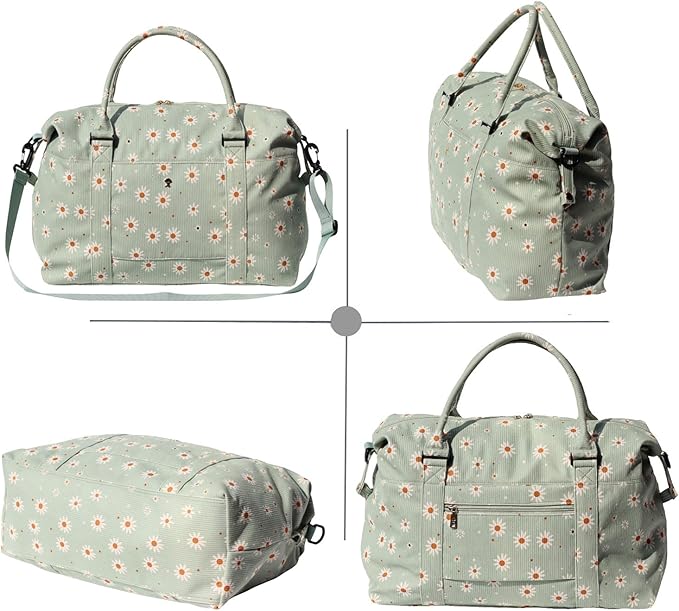 ESVAN Travel Tote Duffel Gym Bag,Weekender Overnight Carry-on Tote Crossbody Bag with Wet Pocket and Trolley Sleeve Upgraded