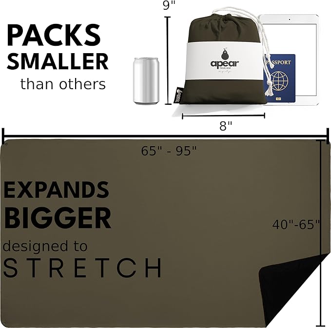 16-in-1 Compact Travel Blanket with Bag – Reversible, Ultra Soft Bamboo Airplane Blanket with Hidden Pocket – Packable for Flights & Travel Essentials (Semi-Weighted, Double Layer)