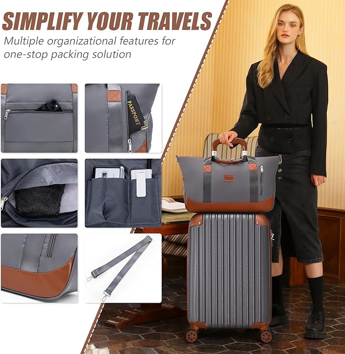 Luggage Sets 5 Piece Suitcases with Wheels, Suitcase Set ABS Hard Case Luggage with TSA Lock Spinner Wheels Durable Travel Luggage
