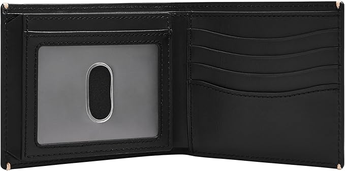 Fossil Men's Everett Leather Bifold with Flip ID Wallet