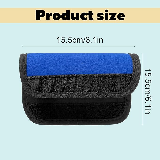 6 Pack Luggage Handle Wraps for Suitcase, 5 Colors Handle Wraps for Easy Identification, Comfortable Grip, Bright Color Comfort Soft Handles Covers