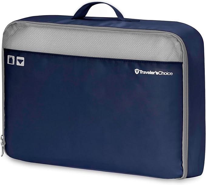 Traveler's Choice Cloverland Packing Cubes, 5-Piece Set, Navy
