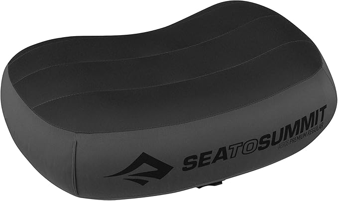 Sea to Summit Aeros Premium Inflatable Travel Pillow, Regular, Grey