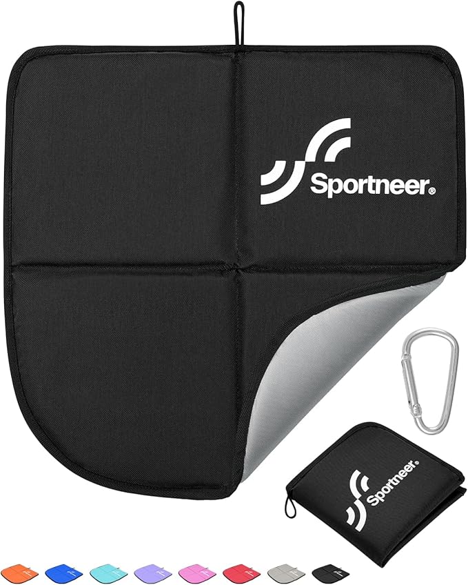 Sportneer Sitting Pad: Lightweight Waterproof Folding Seat Pad for Backpacking, 15.75'' x 15.75'' Portable Camping Seat Mat for Hiking, Picnics Beach & Outdoor Use, 0.13lbs