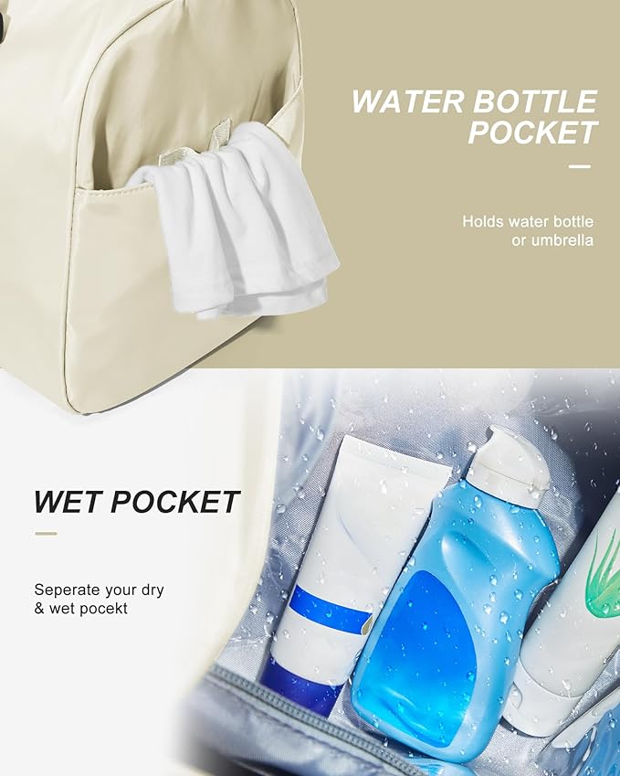 Gym Bag Womens,Travel Duffel Carry on Bag Sport Tote Bag Weekend Overnight Bag