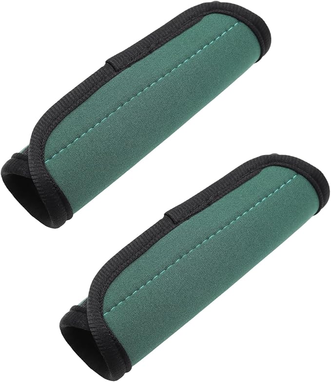 2pcs Luggage Handle Wraps For Suitcase - Soft Suitcase Handle Covers for Travel Accessories（Green, Bright Color for Suitcase Tags Identifiers ）