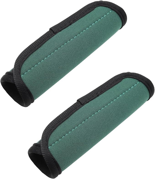 2pcs Luggage Handle Wraps For Suitcase - Soft Suitcase Handle Covers for Travel Accessories（Green, Bright Color for Suitcase Tags Identifiers ）