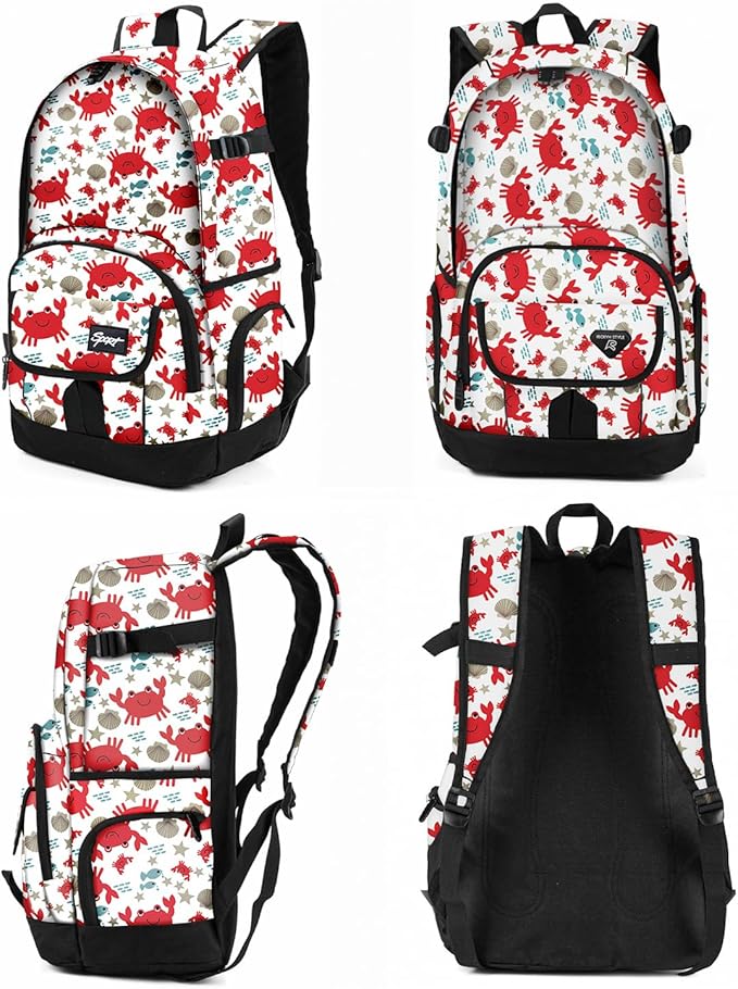 rickyh style School Backpack Travel Bag for Men & Women Lightweight College Back Pack with Laptop Compartmen