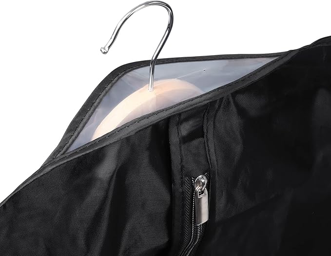 Univivi Hanging Garment Bags Suit Bag for Storage and Travel 40/50 inch,(Set of 6), Washable Suit Cover for T-Shirt, Jacket, Suits, Dresses, Coats, [Upgraded Version]