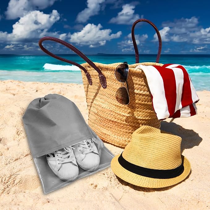 8PCS Travel Shoe Bags with Rope for Men and Women Large Shoes Pouch Organizers