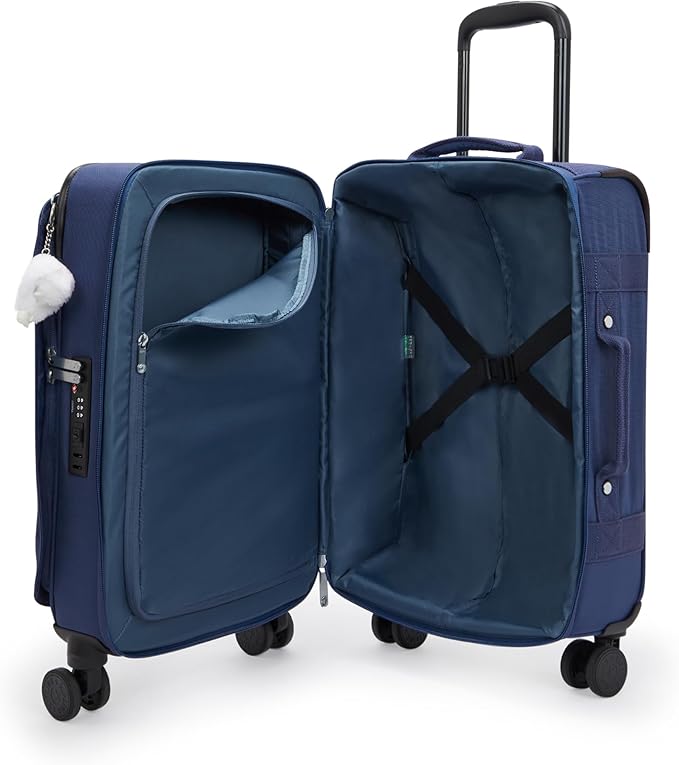Kipling Women's Spontaneous Small Softside Spinner Wheel Luggage, Integrated TSA Accepted Lock