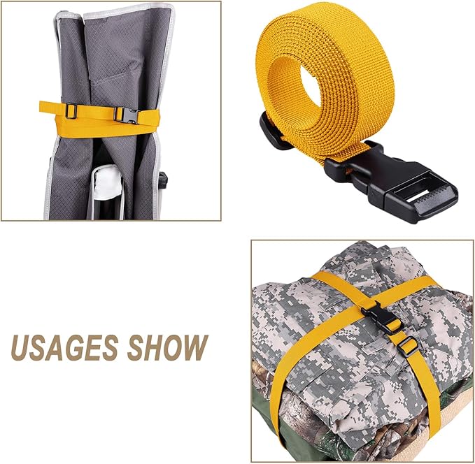 MAGARROW 78" x 1" Strap Buckle Packing Straps Adjustable 1-Inch Belt