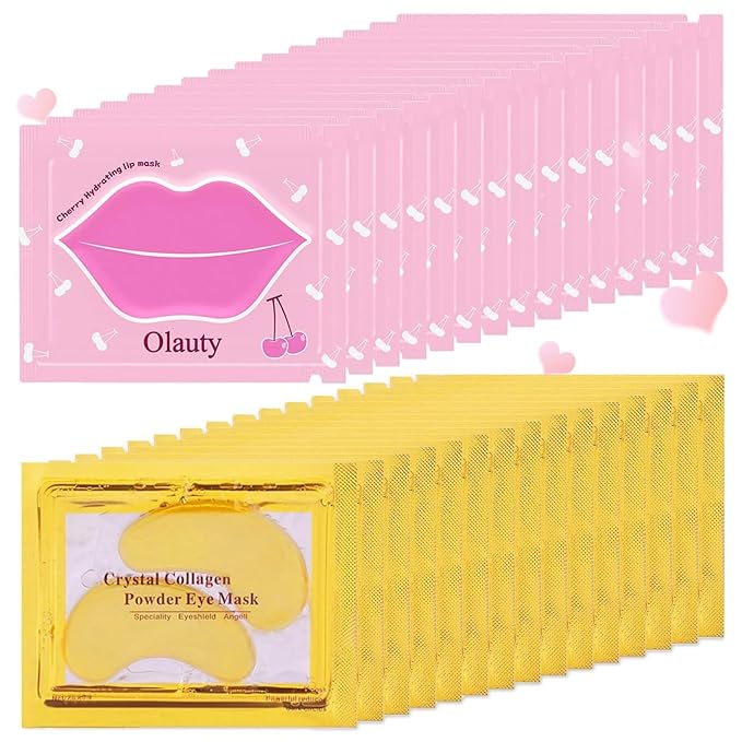 30 Pairs Lip Mask & Eye Mask,Under Eye Patches for Puffy Eyes,Moisturizing Lip Masks,Anti Wrinkle Patches for Lip,Bachelorette Party Favors,Bulk Gifts,Teacher Appreciation Gifts,Mothers Day Gifts