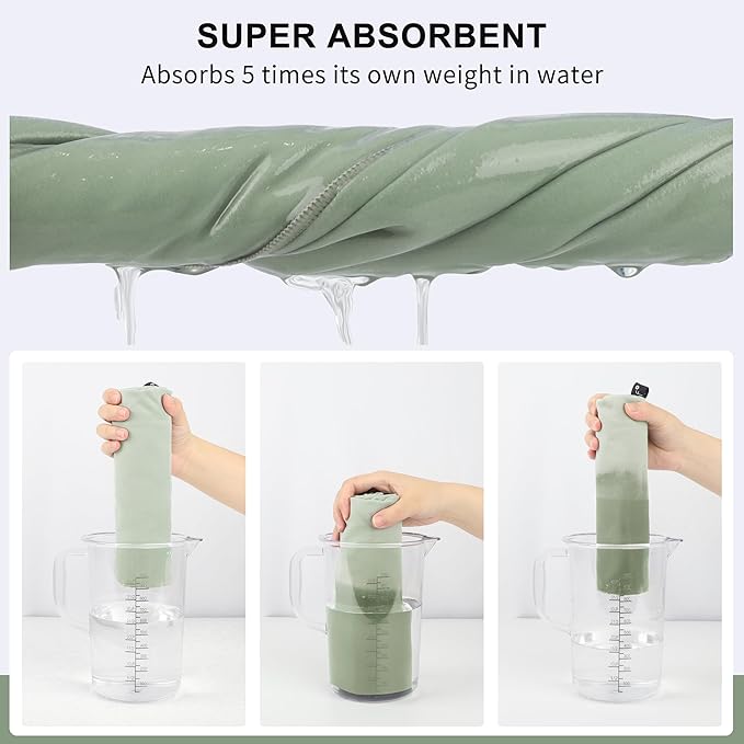 Rainleaf Microfiber Towel Perfect Travel & Gym & Camping Towel. Quick Dry - Super Absorbent - Ultra Compact - Lightweight. Suitable for Trip, Beach, Shower, Backpacking, Pool
