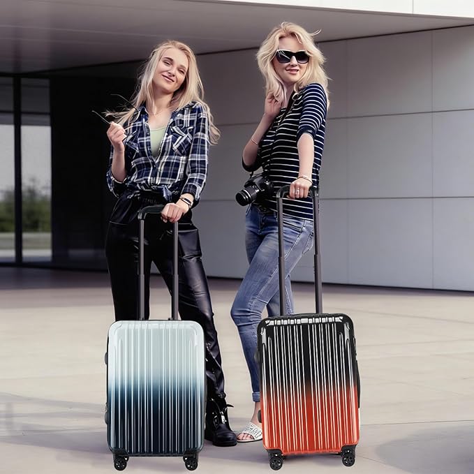 Carry on 27inch Luggage with Spinner Wheels, Lightweight PC+ABS Hard Shell Suitcases, Expandbale Storage & TSA Aprovel Lock