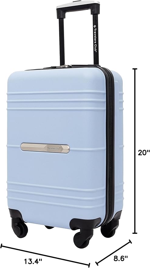 Travelers Club 22" Richmond Spinner Carry-On Luggage, Blue