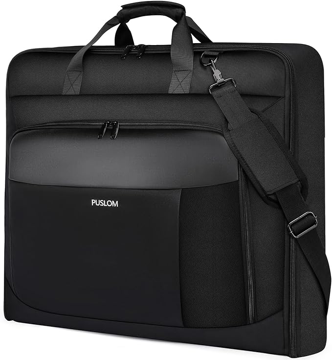 Garment Bag Travel Suit Bag Large 40-Inch Carry on Bag Up to 3 Suits,2 in 1 Hanging Luggage Bags, Fits 15.6Inch Laptop